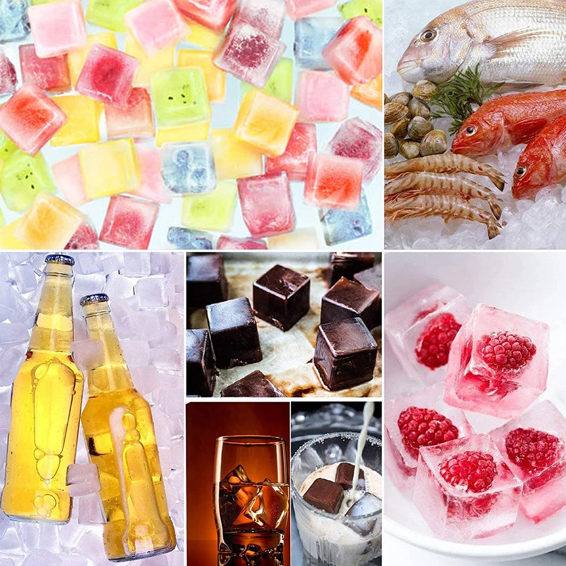 

15 cells Ice Cube Trays Molds Easy-Release Square Shape Silicone Ice Cube Maker Form For Ice Candy Cake Pudding Chocolate Molds