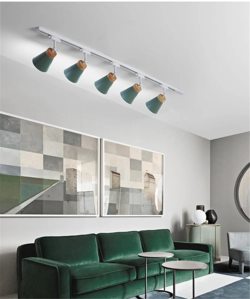 Lâmpada de Led com Trilho Holofotes de Teto com Iluminação Lâmpada com Rastreamento para Loja de Roupas E27 Led 15 High Quality Luzes e Iluminação