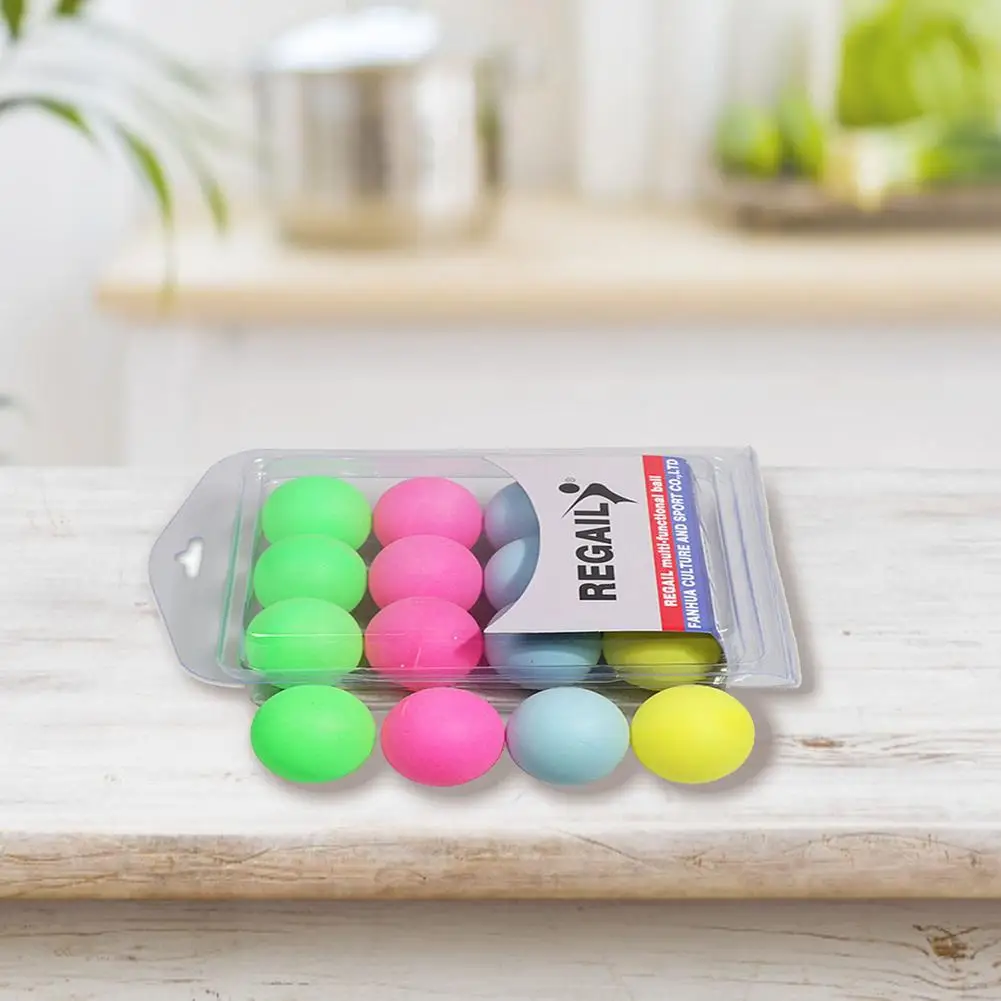 

12PCS Table Tennis Colorful Plastic Entertain Ping Pong Balls