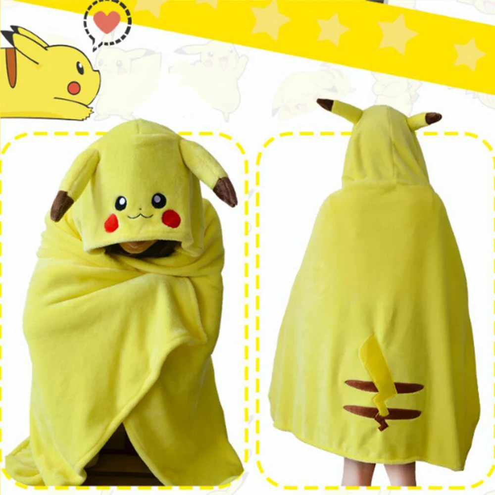 Плюшевое фланелевое одеяло Покемон Пикачу джигбуфф Mew Dragonair мягкая игрушка для