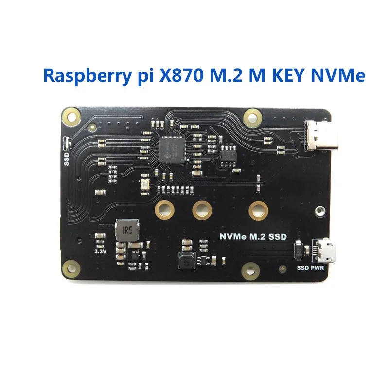 Raspberry Pi NVMe M.2 2280/2260 SATA SSD NAS Плата расширения X870 для 3 b +/3B/ROCK64|Аксессуары