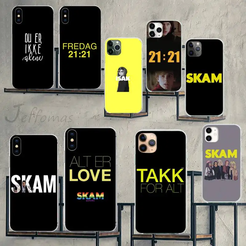 

Norwegian Tv serial Skam Phone Case for iPhone 7 8 11 12 13 mini pro X XS XR MAX Plus