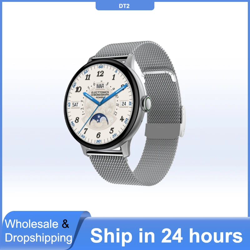 

DT2 Smart Watch Heart Rate BT Phone Call Knob Custom dail Fitness Tracker Men Women Fashion Smartwatch VS T100 Plus S7 DT88 PRO