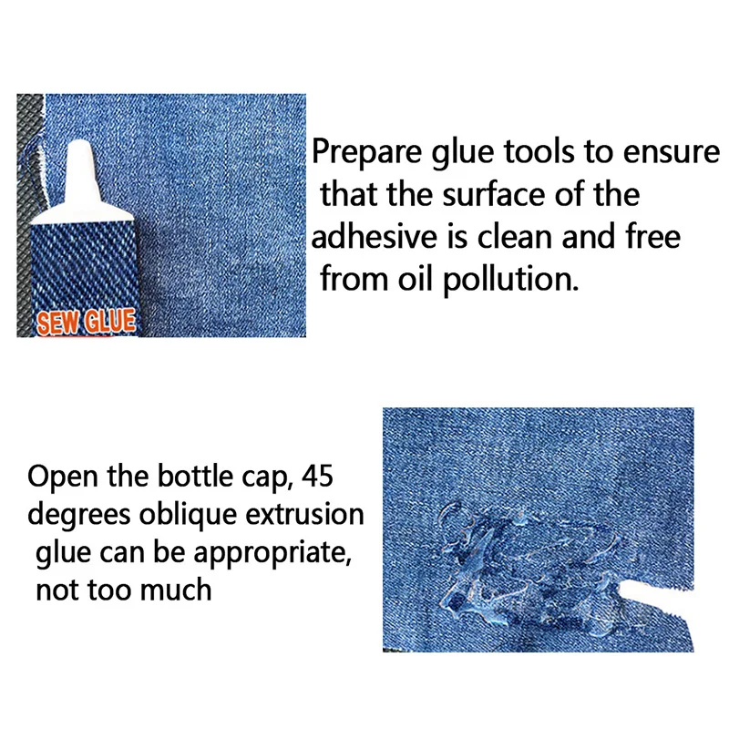 Стежок жидкий раствор для шитья гель ремонта профессиональной одежды клей