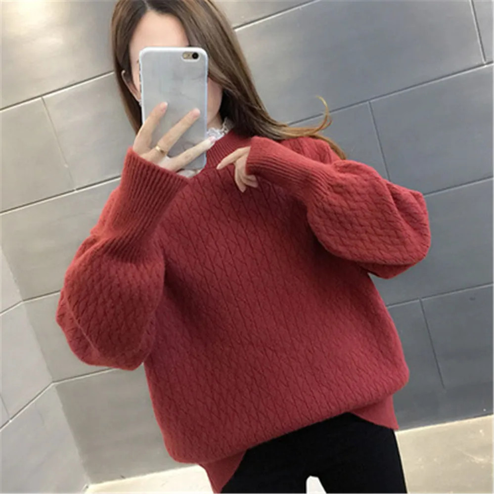 Белый мохеровый утепленный свитер с высоким воротником Осень-зима милая Мода