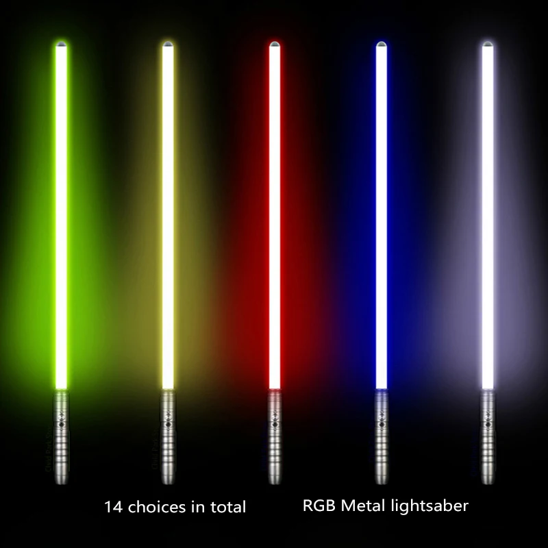 Металлический светильник RGB для косплея меч игрушки лазерная сила Fx тяжелый звук
