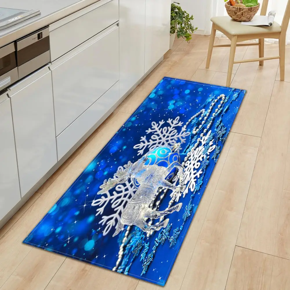 Рождественский Снежный ковер для гостиной коврик ванной комнатный напольный