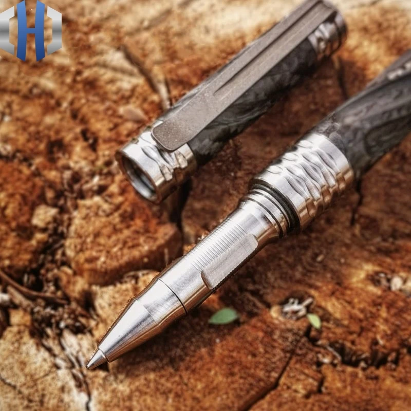Harga Pena Taktis Serat Karbon Titanium Alloy Self-Pertahanan Pertahanan Pena Serangan Kelangsungan Hidup EDC Survival Pena