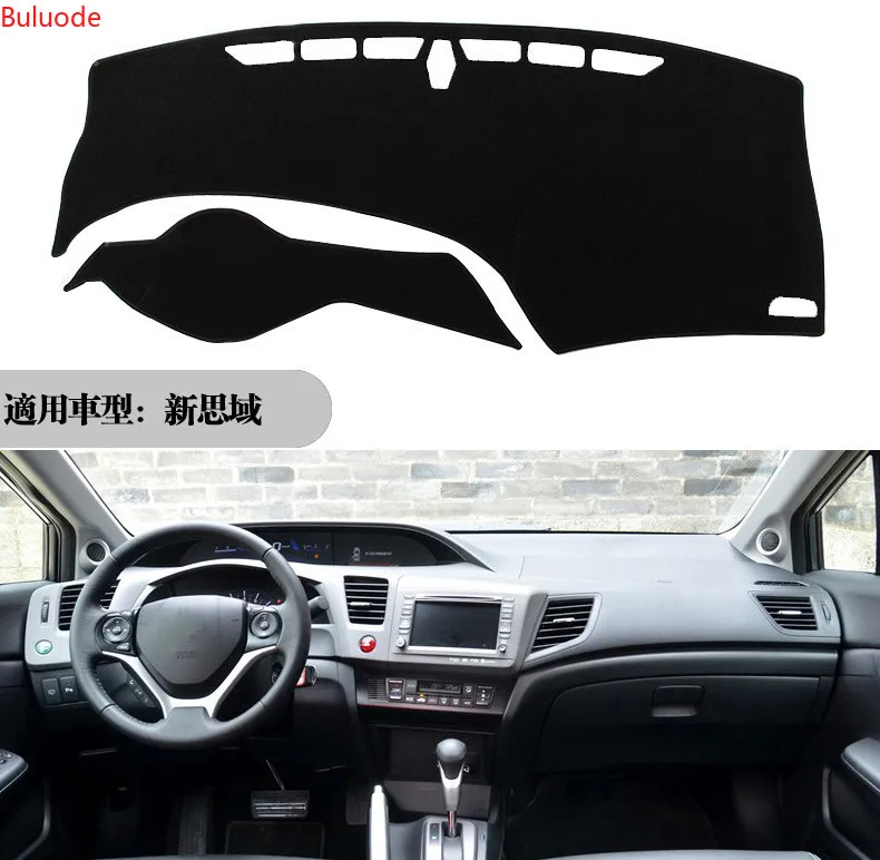 Для Honda Civic 9th 2012 2013 2014 2015 автомобильный коврик для приборной панели защиты от