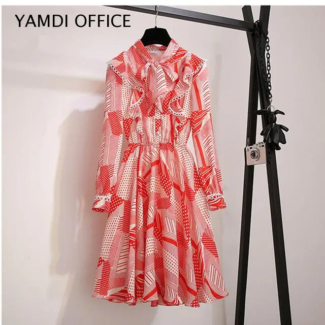 Женское пляжное платье миди YAMDI подиумное Платье на шнуровке с бантом и