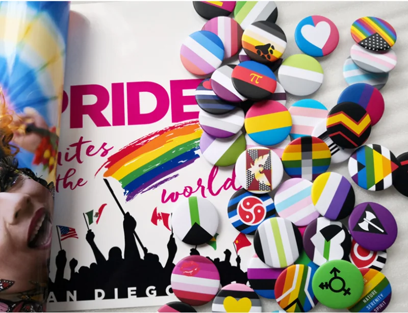 Новые булавки для трансгендеров Радуга гей интерсексуал асексуал гордость
