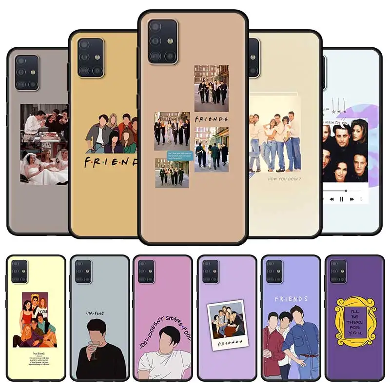 

Cartoon Friends TVSilicone Phone Case For Samsung Galaxy A50 A70 A10s A20e A30s A40 A60 A80 A90 Luxury Back Cover Shell