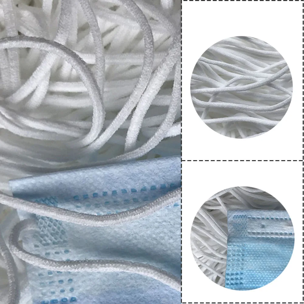 

Эластичная лента белый 1 кг 0,3/0,4/0,5/0,6 мм полиэфирная эластичная лента для швейных аксессуаров