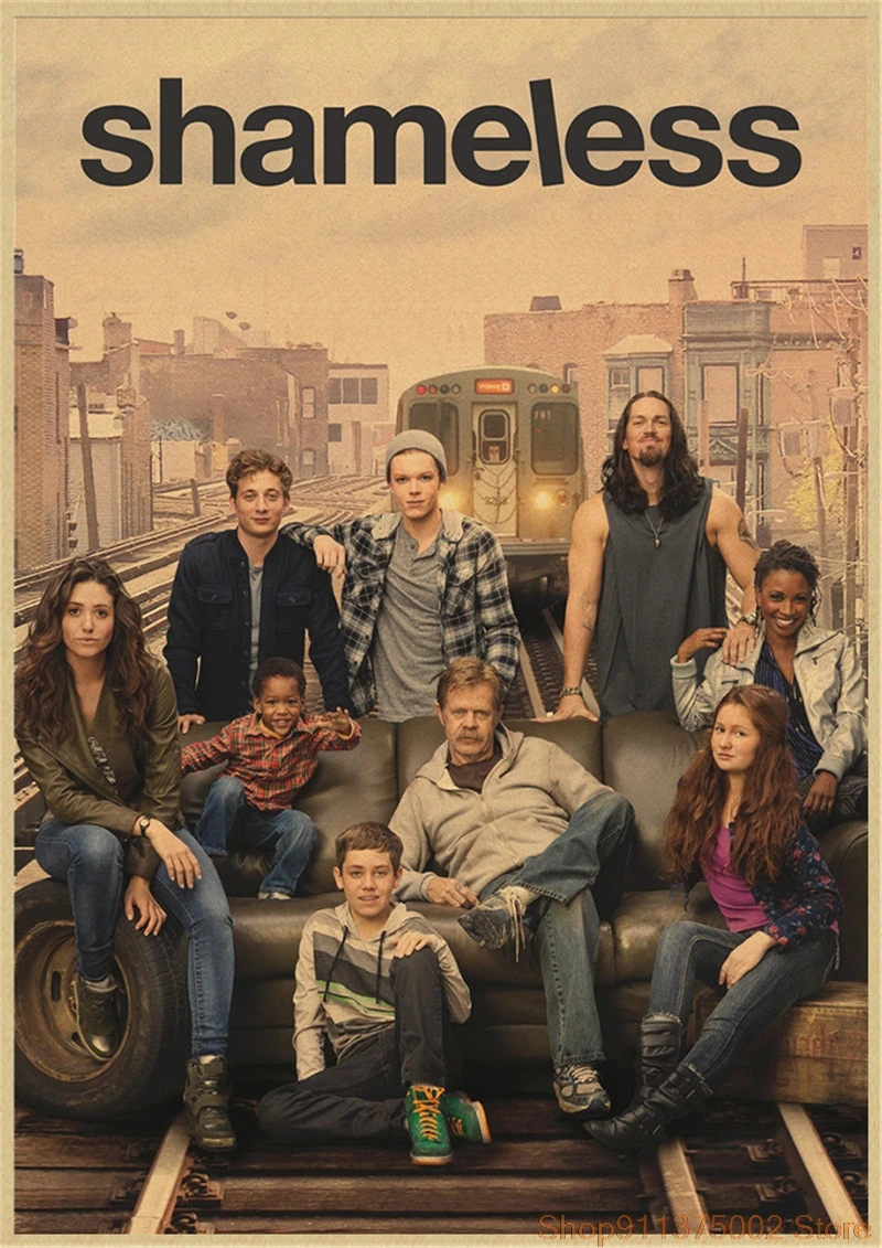 

Классический постер "Shameless" на крафтовой бумаге