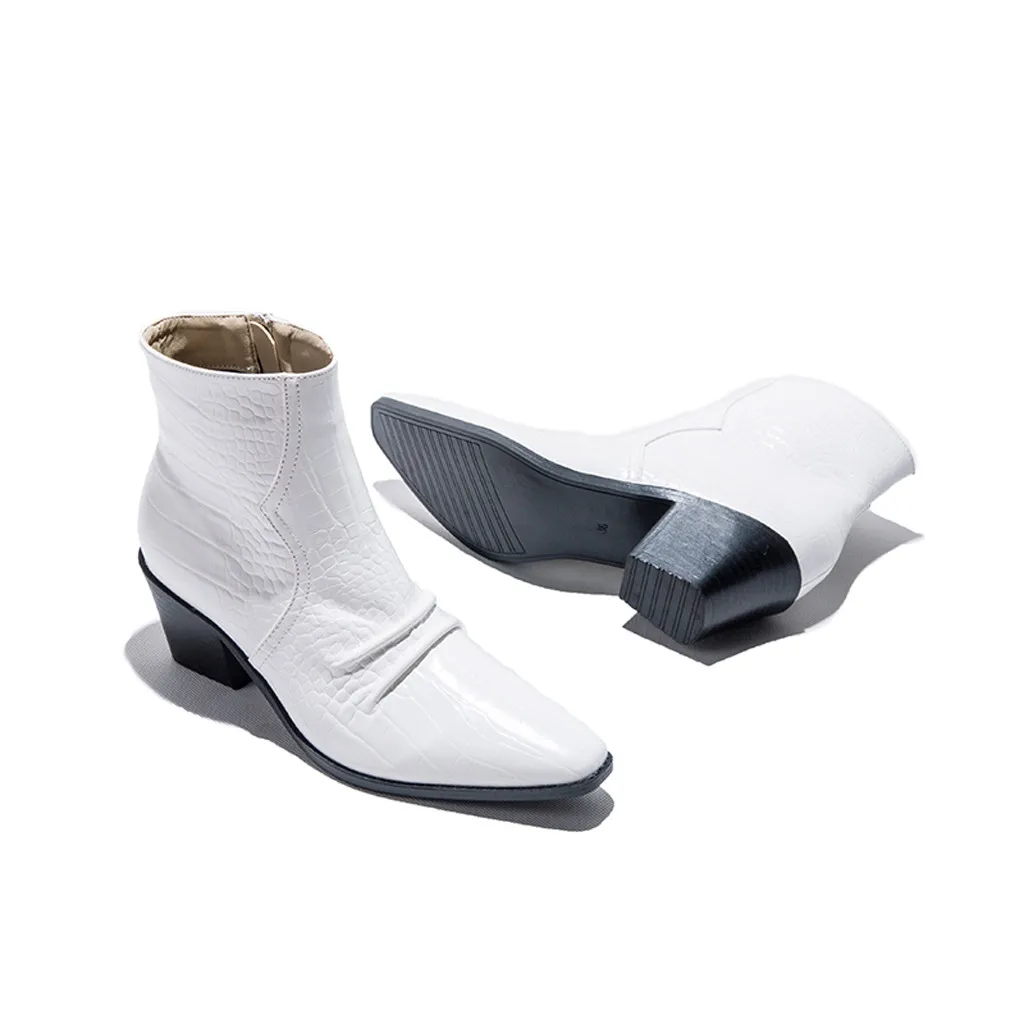 

Women's Chelsea Boots Winter Fashion Qualirt Leather Ankle Boot Female Classic Low Heel Pointed Toe Shoes Ladies Casual Booties