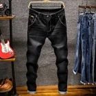Новинка 2020, облегающие джинсы, мужские облегающие высококачественные Стрейчевые мужские джинсы, брюки-карандаш, синие, хаки, серые, мужские Модные Повседневные джинсы
