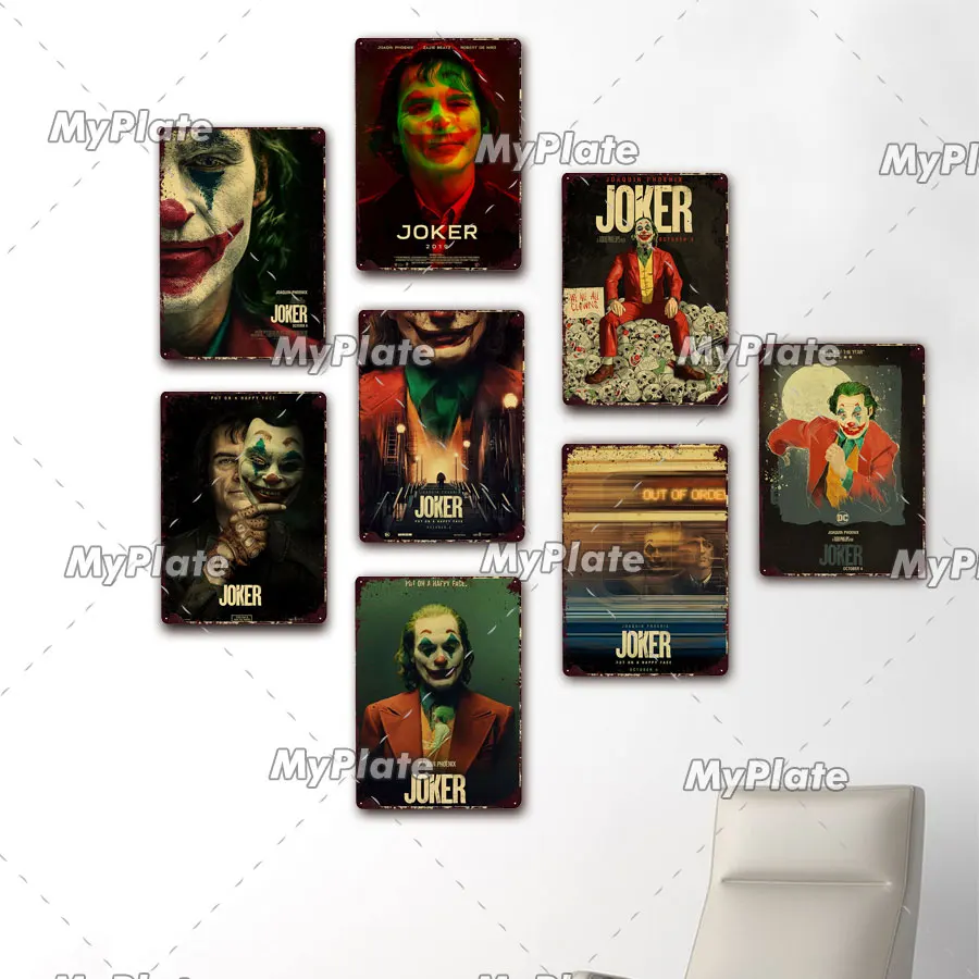 В стиле Джокер металлический знак Винтаж Оловянная табличка для кафе