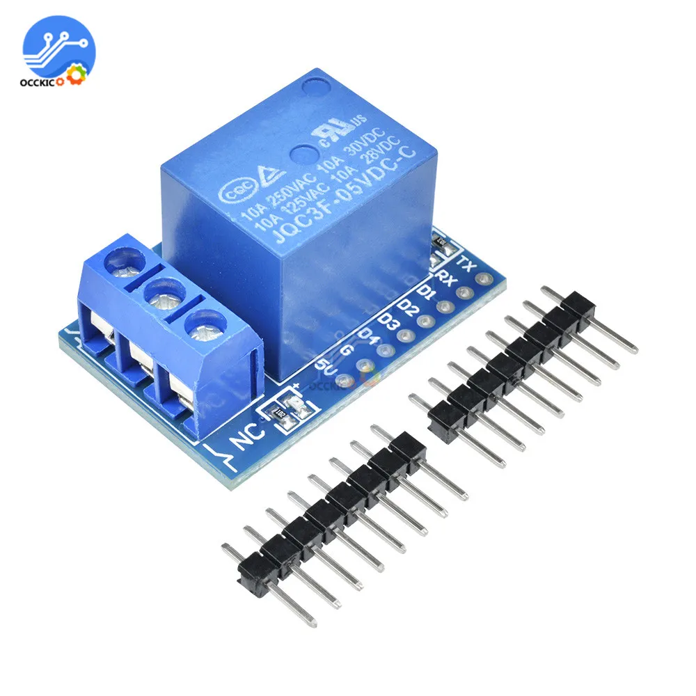 Релейный Щит V2.0.0 для WEMOS D1 mini Relay model ESP8266 макетная плата Arduino WeMos MINI 5V|Запасные