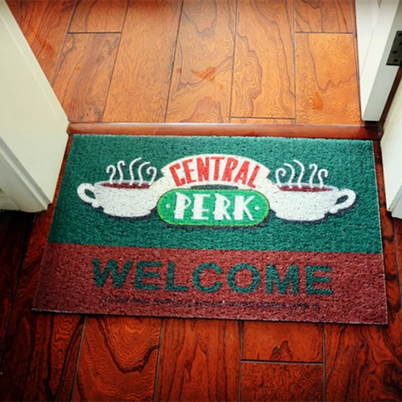 

TV Show Friends Welcome Doormat Entrance Mat Central Perk Hallway Anti-Slip Floor Mat Area Rugs Mat Carpet Home Decor