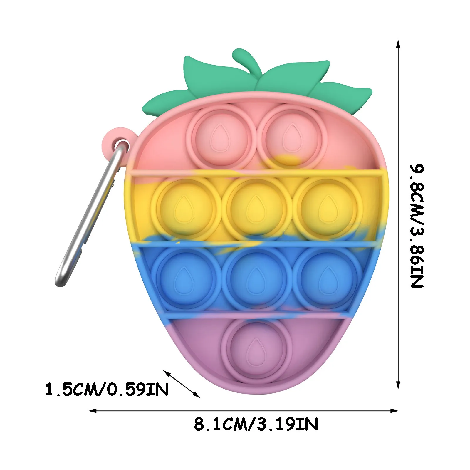 Брелок-головоломка для снятия стресса Радужный цвет облегчения детского и