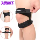 Спортивные наколенники 1 шт., защитный ремешок для поддержки колена, защитные фиксаторы, открытый ремешок для колена, для бега, тенниса, упражнений, фитнеса