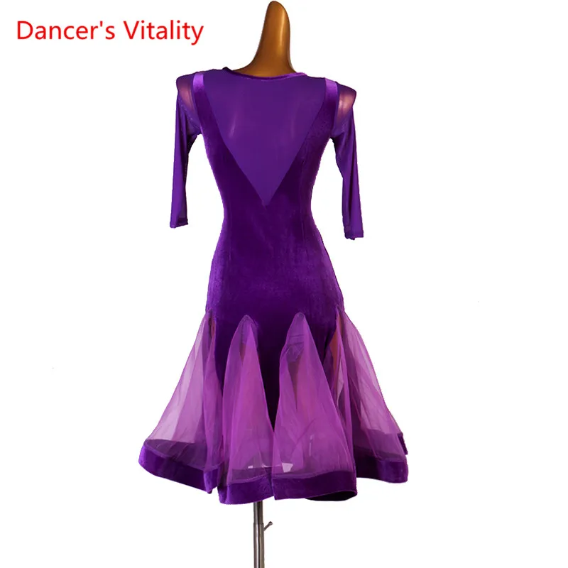 Женское латинское платье костюмы для латинских танцев женщин сальса латина