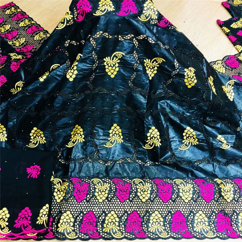 

5yards african stones lace fabric good quality swiss bazin riche lace fabric for women party clothes sewing A32AU064