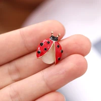 ladybug enamel brooch insect brooch fashion women banquet poly clothes jewelry accessories