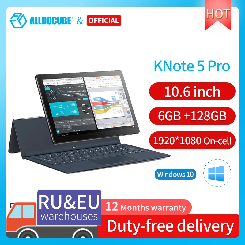 Ветвью ALLDOCUBE и новый Knote5 Pro 11 6 дюймов ГБ Оперативная память 128 Гб Встроенная Windows10