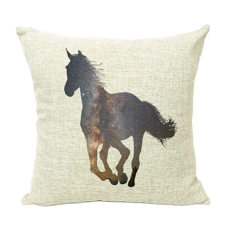 Наволочка для подушки крепкая и красивая лошадь неба красочное животное мечты