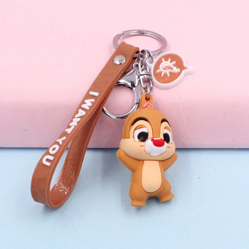 

New Cartoon Panda Key Holder Ring Key Chain Pokemon Keyring For Girls Women Keychain Bag Coin Purse PVC Soft Toy Pendant Llavero