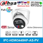 Оригинальная IP-камера Dahua, 4 МП, полноцветная, WizSense, активное сдерживание, встроенный микрофон, аудио, ввода-вывода, автомобильная камера