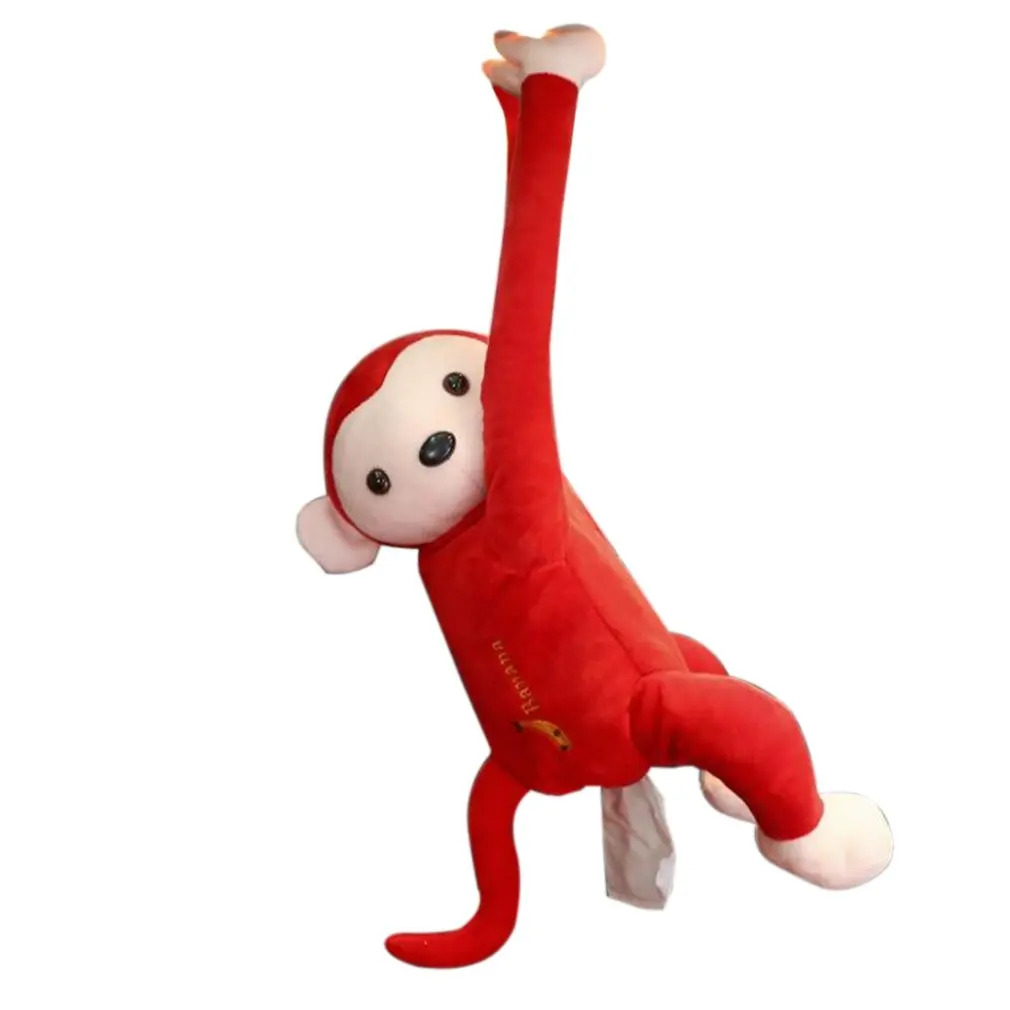 Творческий PIPI обезьяна коробка для салфеток Салфетка держатель милая игрушка