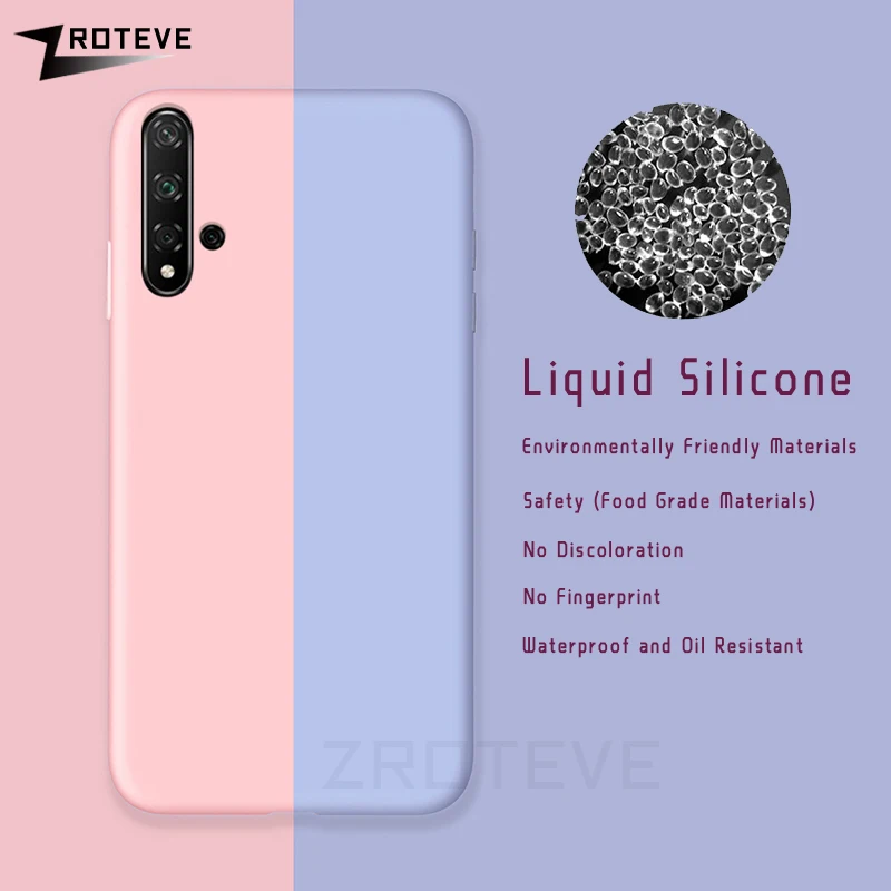 Honor 20 Pro Чехол ZROTEVE жидкий силиконовый чехол для huawei Honor 20 10 Lite 20i i чехол мягкий чехол huawei Honor View 20 V20 чехол s