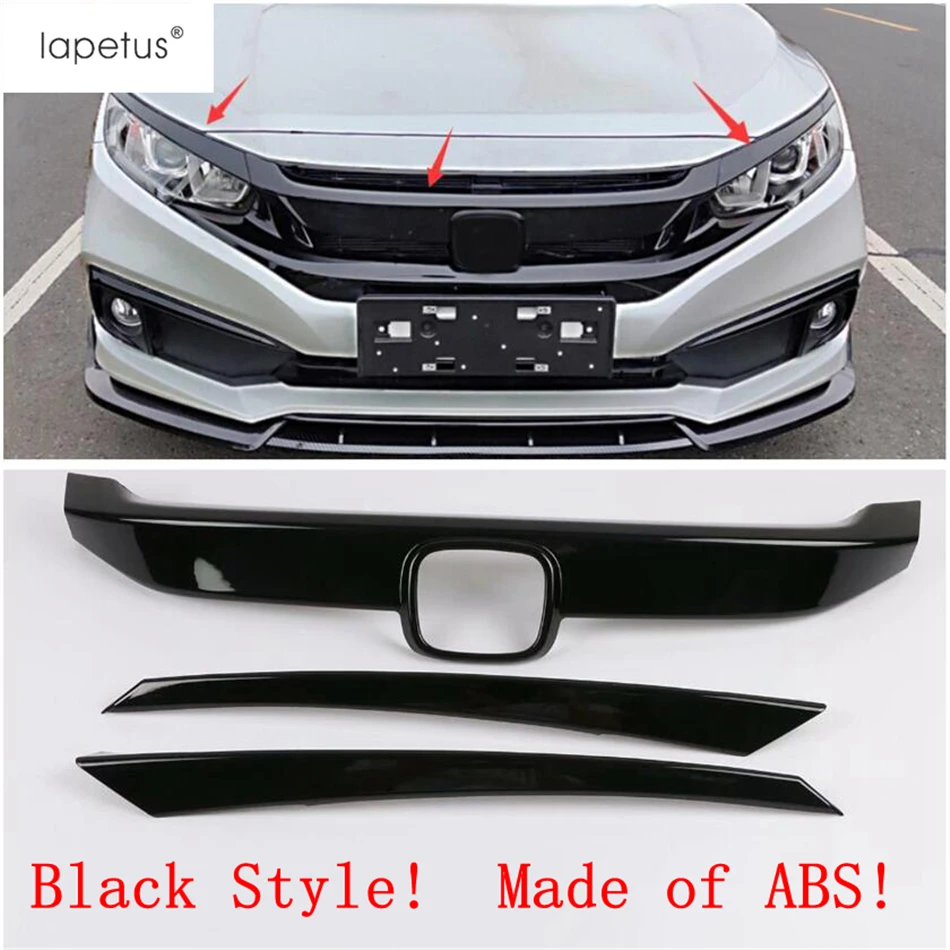 Аксессуары Lapetus подходят для Honda Civic Sedan 2016-2019 передний капот двигателя решетка