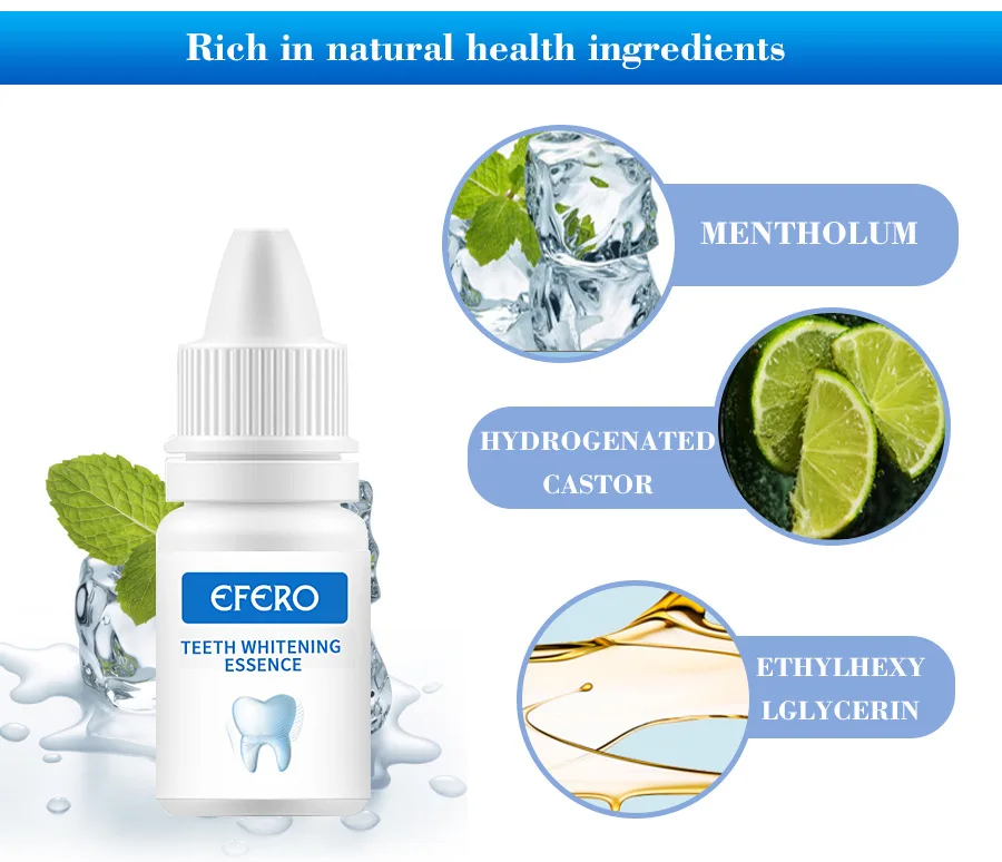 

Teeth Whitening Essence EFERO Whitening Teeth Removing Teeth Stains Dental Supplies Toothpaste Oral Care Breath Protect Gums