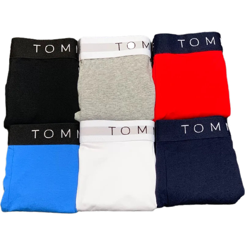 

6PCS Fashion Model Men Boxers Sexy Underwear Shorts U Convex Designer Breathable Soft Cotton Boxer Men Underpants Under Panties