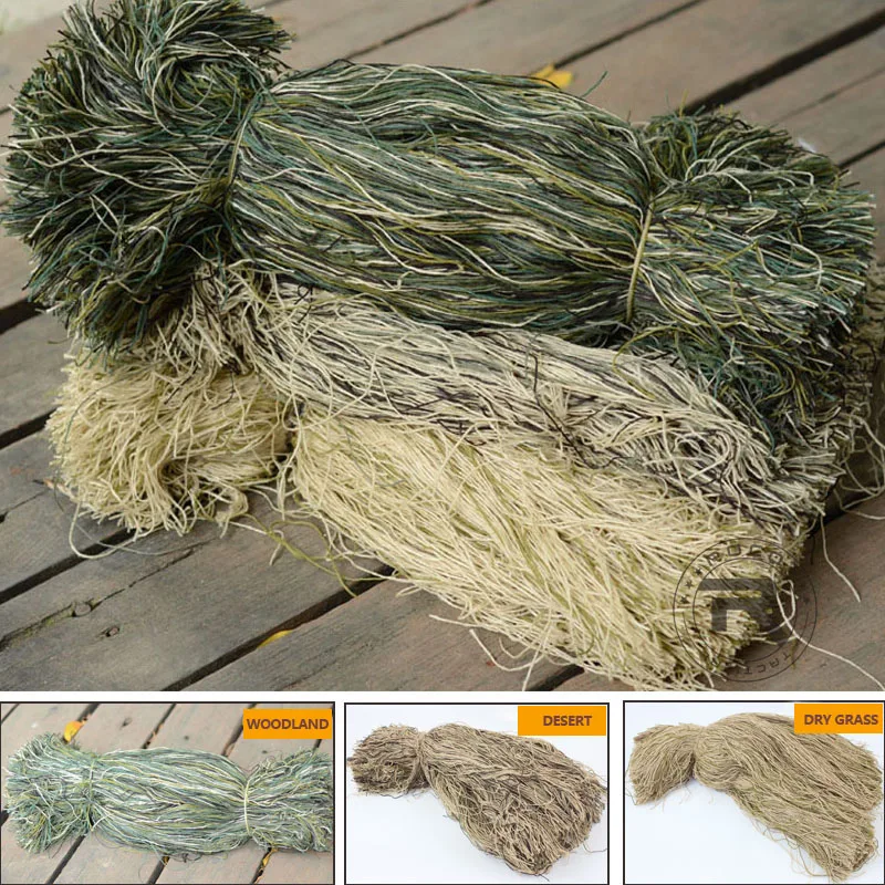 

ROCOTACTICAL синтетическая Мешковина Ghillie Thread для Ghillie Suit Ghillie Paintball Камуфляжный комплект Синтетическая нить 1 пакетов/лот