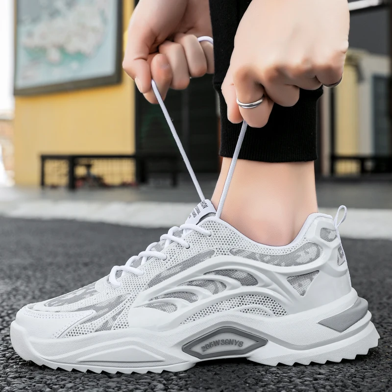 

2021 new summer men's shoes go with dad shoes soft soles large size sneakers breathable canvas shoes net top light sports shoes