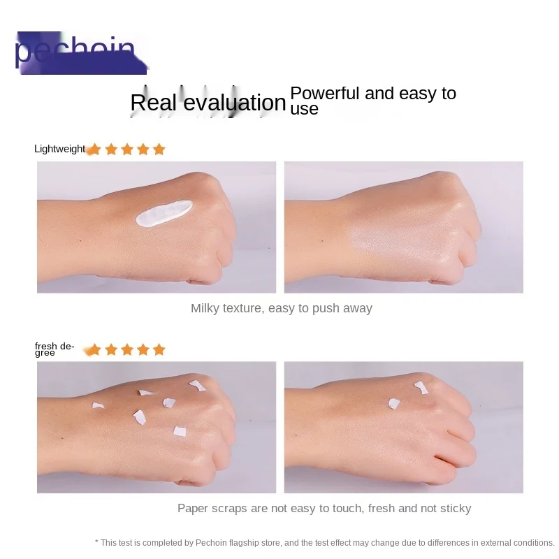 

CX PECHOIN Light Sunscreen Women's Face Concealing and Isolating Whitening UV Protection SPF50 Free Shipping