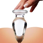 11 см стеклянная Анальная пробка прозрачный кристалл большой шар конические для ануса, анальная пробка интимные игрушки для взрослых Мастурбация для геев лесбиянок