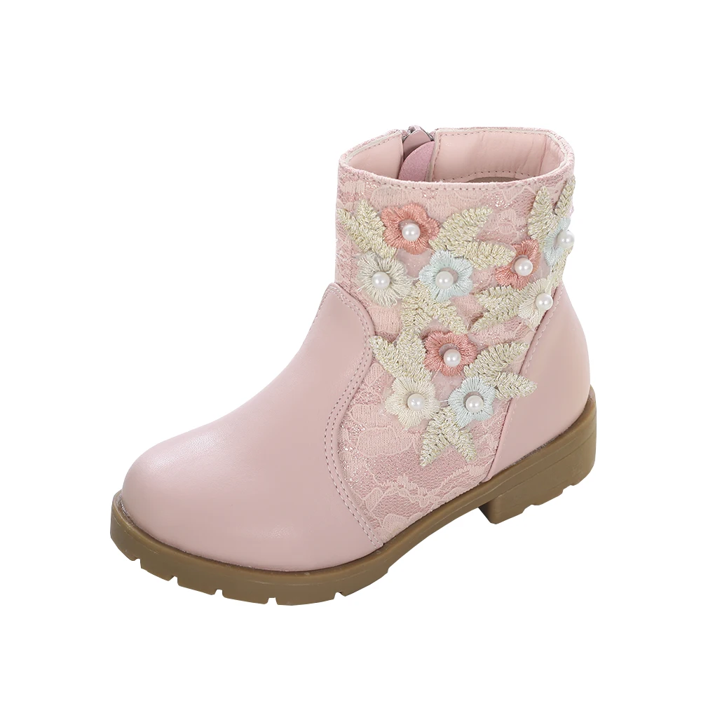 Ботинки на шнуровке для девочек детские ботинки принцессы прогулочная обувь