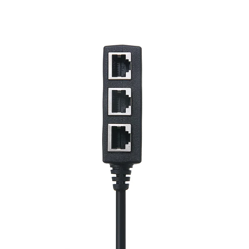 Высококачественный разветвитель Ethernet RJ45 разделитель кабеля с 1 на 3 порта