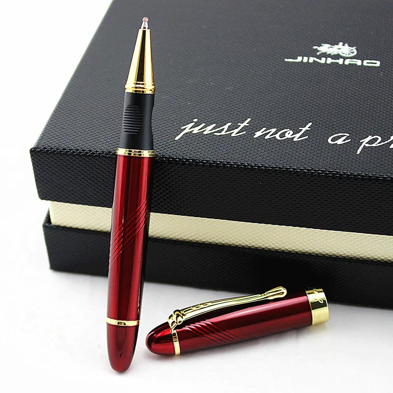 JINHAO x450 матовая шероховатая поверхность Черная Ручка-роллер высокое качество роскошные офисные школьные канцелярские принадлежности материал металлические принадлежности