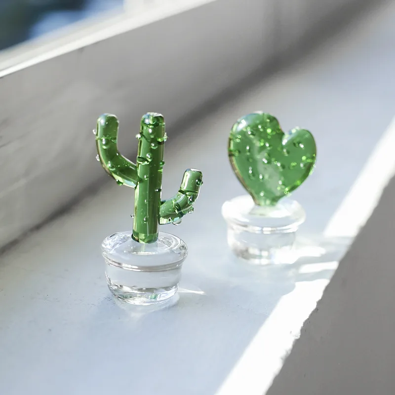 

Handmade Glass Cactus Pop Art, Christmas Ornament Pendant Table Decor, Home Decor, Table Favors, Party Favors