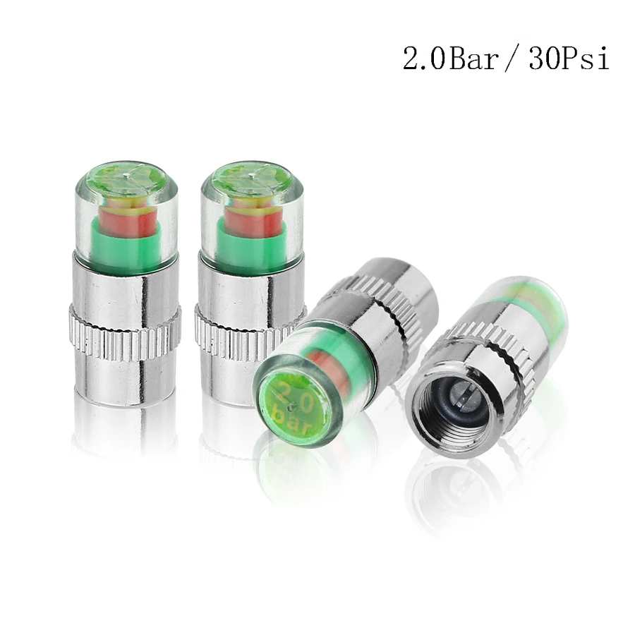 4 шт. 2 0/2 2/2 Бар 30/32 PSI монитор давления в шинах датчик колпачка сенсорный индикатор