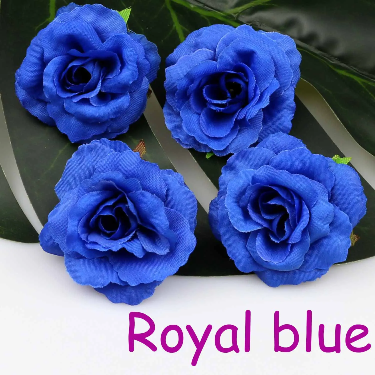 Искусственные цветы Королевского синего цвета искусственные шелковые мини розы