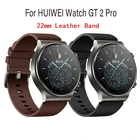 Ремешок кожаный 22 мм для HUAWEI Watch GT 2 Pro GT2 2e, браслет для Samsung Galaxy Watch 46 мм 3 Gear S3 Amazfit GTR 47 мм