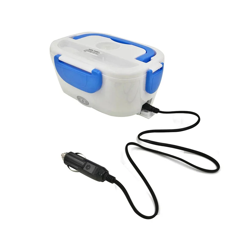 

12V / 220V portable children's electric cold dish, food grade food container, food heater, 4 buttons, tableware kit, automobile