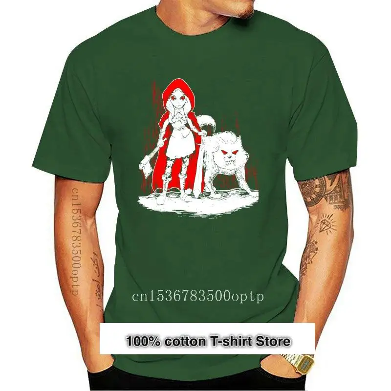 

Camiseta с капюшоном для мужчин, camisa de color Красный oscuro, Lobo Готический мальвадо, talla grande, nueva